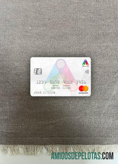 Mongólia Arig Bank Mastercard Photolook Front exemplo real